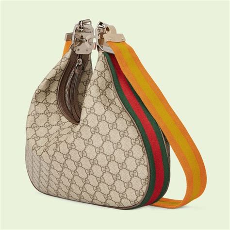 gucci attache medium shoulder bag|gucci shoulder bag luxury brand.